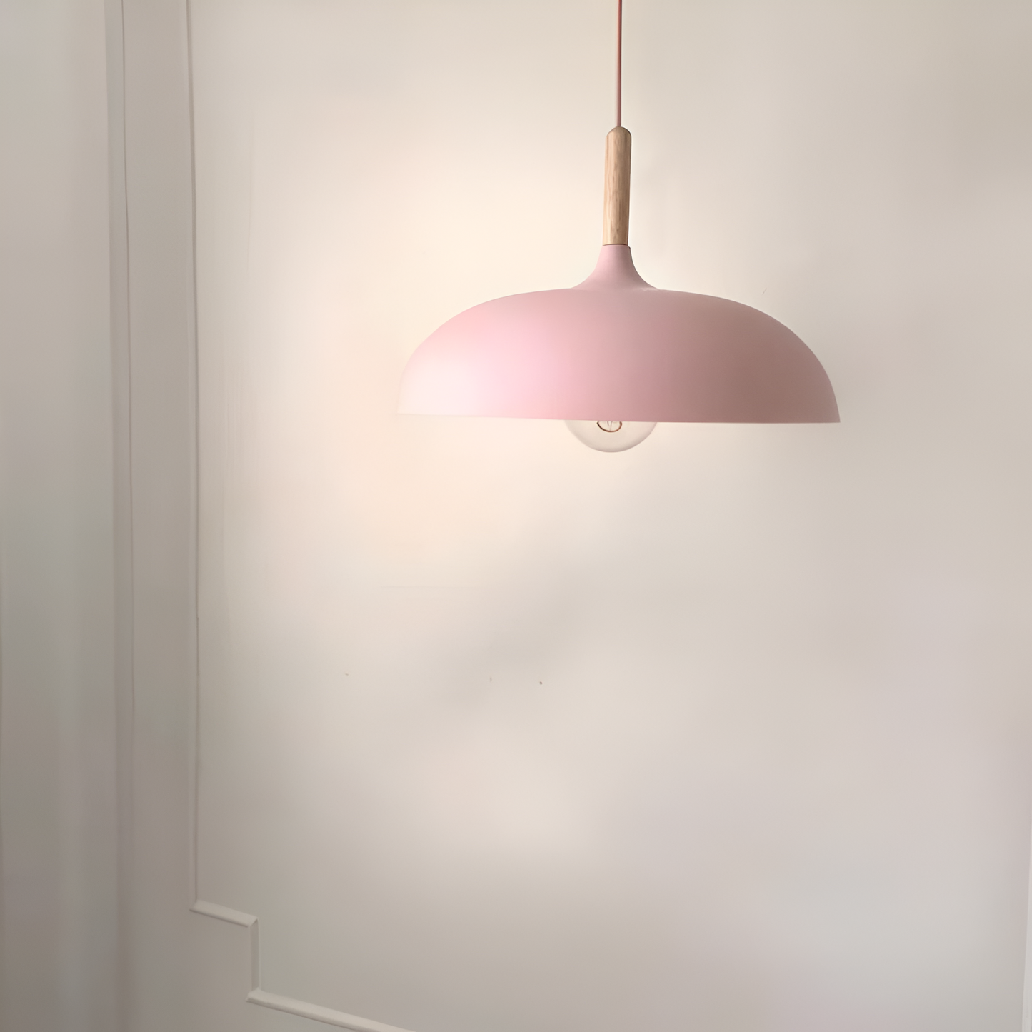 NordicHarmony | Stylish Scandinavian Wood Iron Pendant Light Fixture 8
