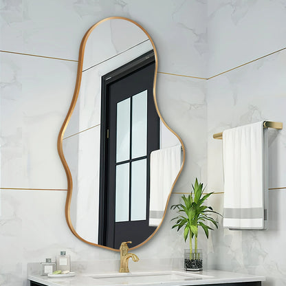 Abstract Wall Mirrors | Asymmetrical Design with Durable Aluminum Frame | Unique Home Decor for Modern Interiors 1