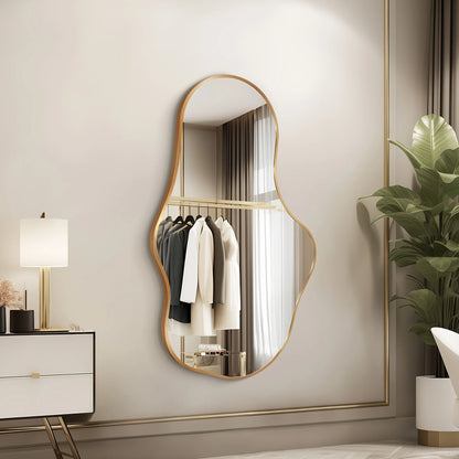 Abstract Wall Mirrors | Asymmetrical Design with Durable Aluminum Frame | Unique Home Decor for Modern Interiors 2
