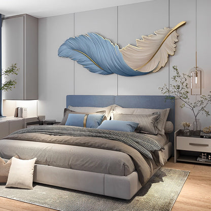 Artistic Feather Wall Sconce Lighting with Remote Control | Soft Ambient Glow for Versatile Home Decor 0