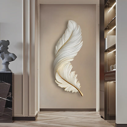 Artistic Feather Wall Sconce Lighting with Remote Control | Soft Ambient Glow for Versatile Home Decor 9
