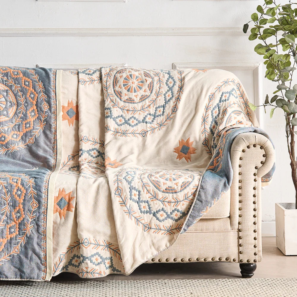 Blanket Throw Mandala Boho Pattern Design 5