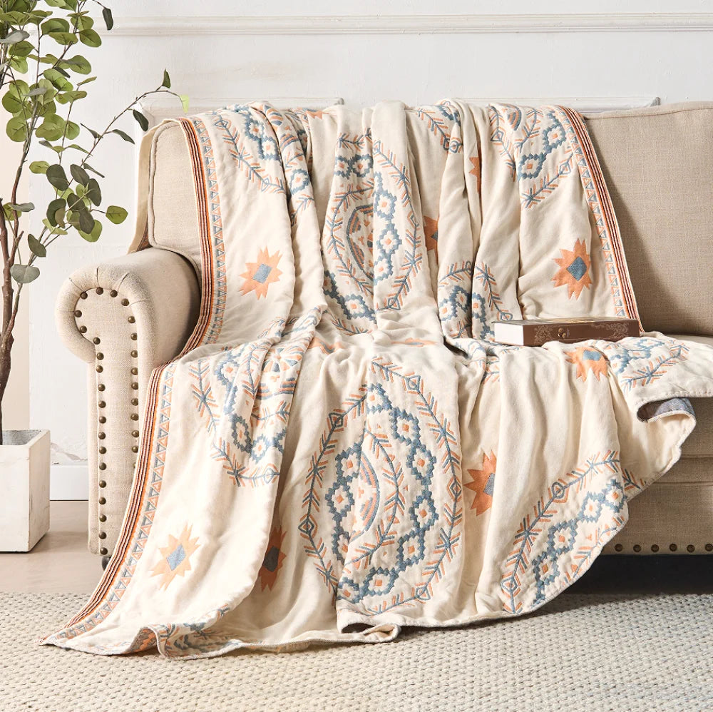 Blanket Throw Mandala Boho Pattern Design 6