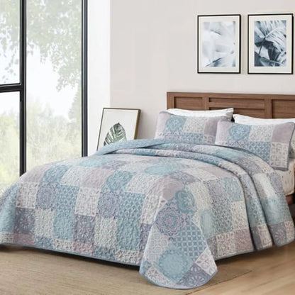Boho Summer Quilt Set | Soft Lightweight Microfiber Bedspread with 3 Pieces for Cozy Comfort 14