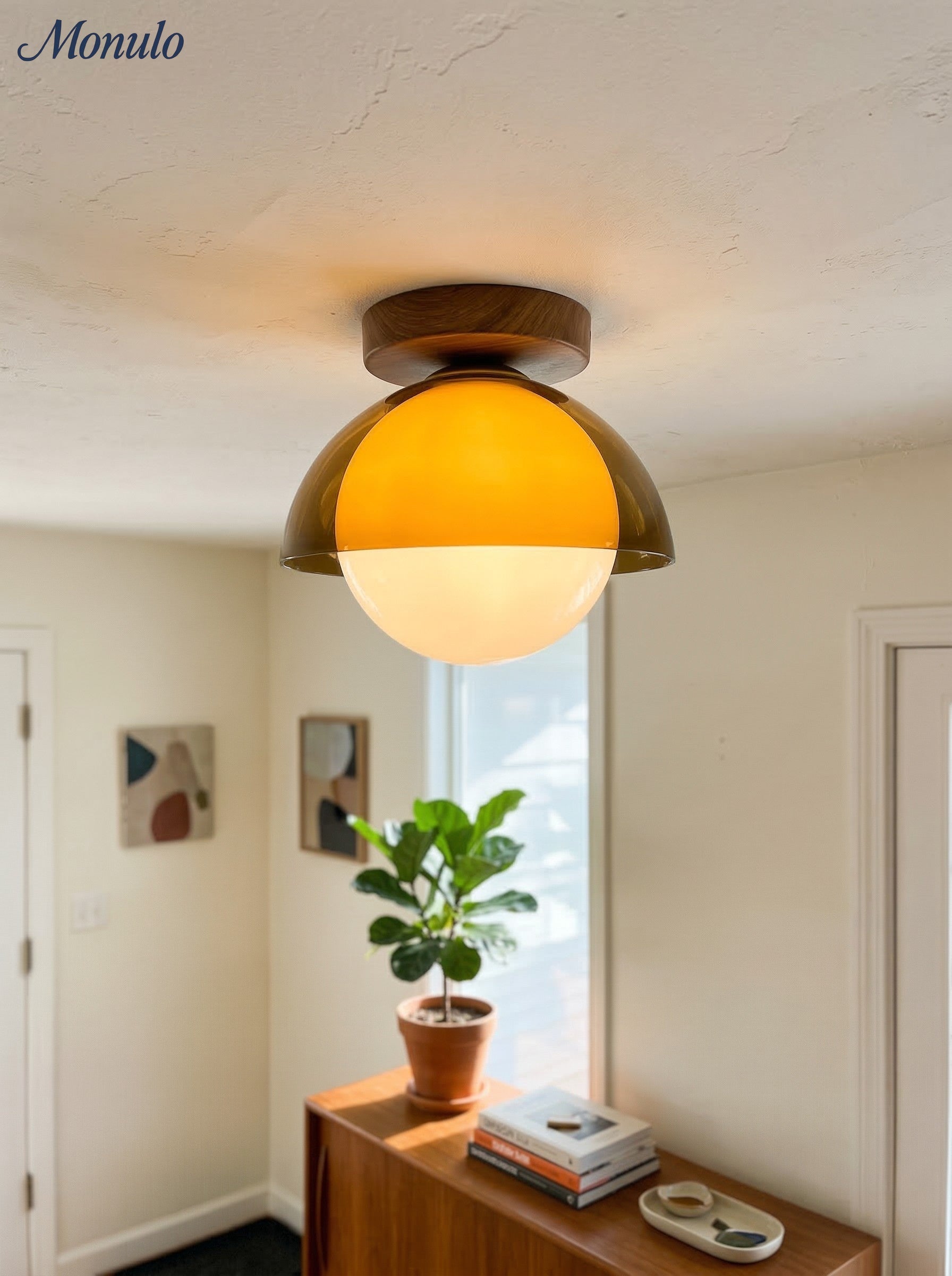 CelestialGlow | Elegant Vintage Flush Mount Ceiling Light for Hallway 3