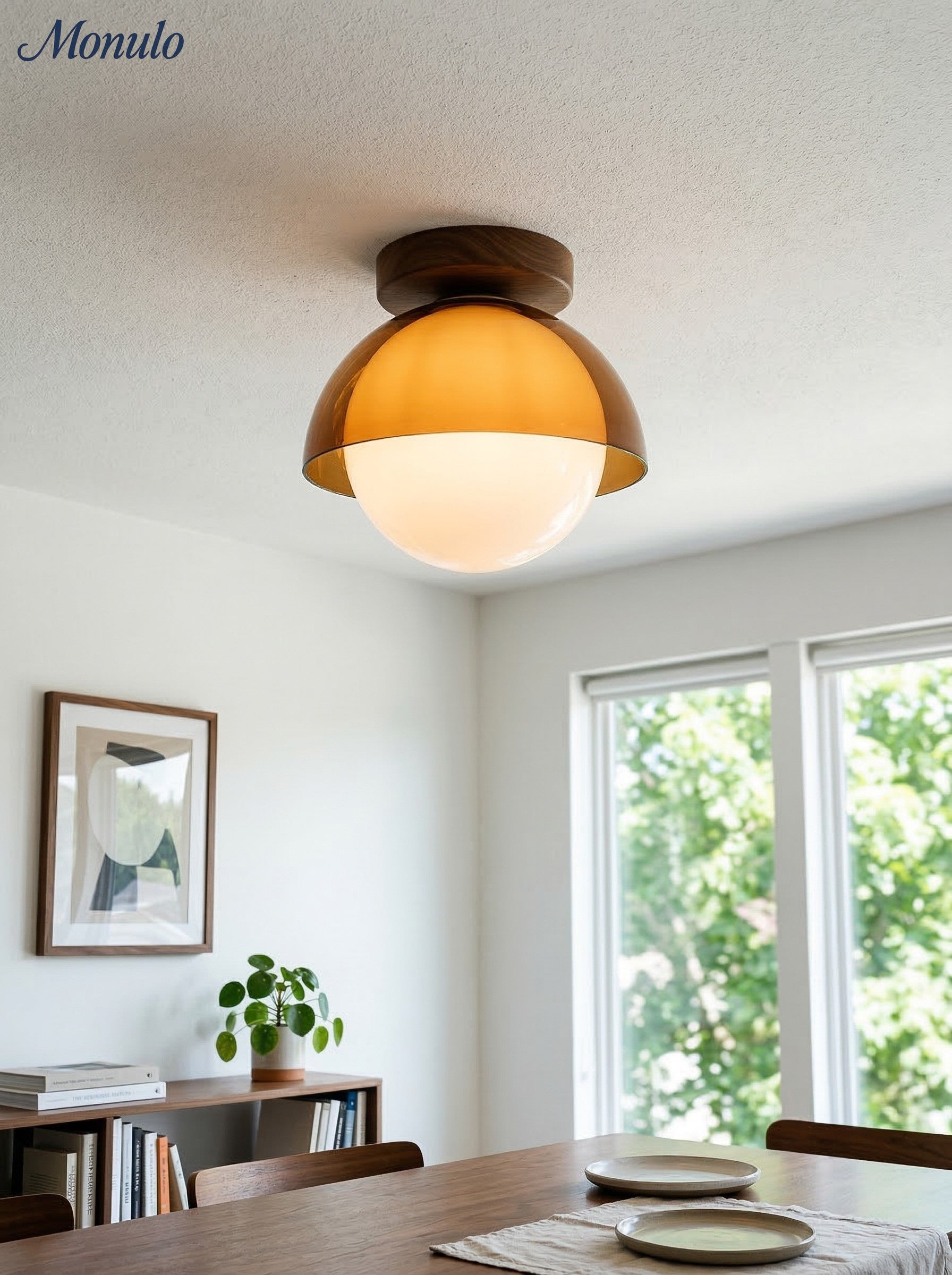 CelestialGlow | Elegant Vintage Flush Mount Ceiling Light for Hallway 4