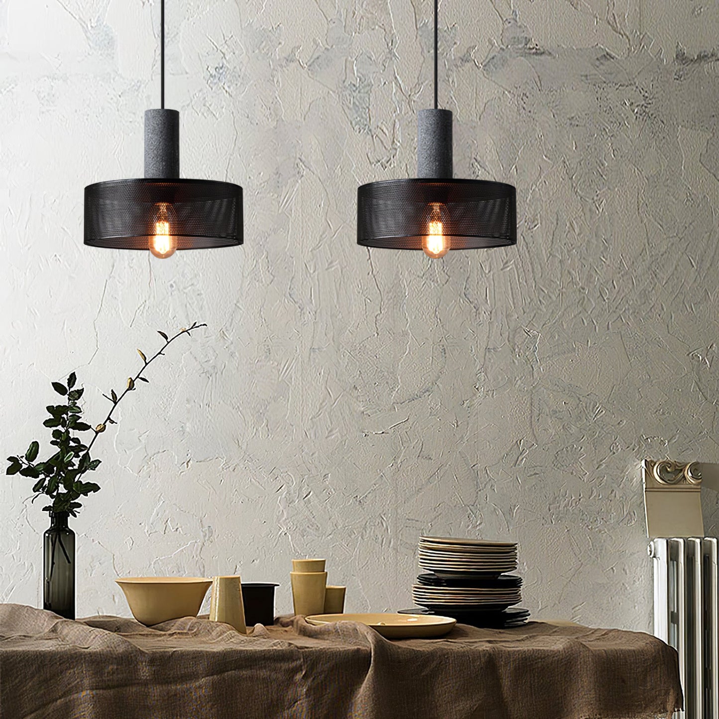 CementGlow | Stylish Modern Industrial Concrete Pendant Light Fixture 8