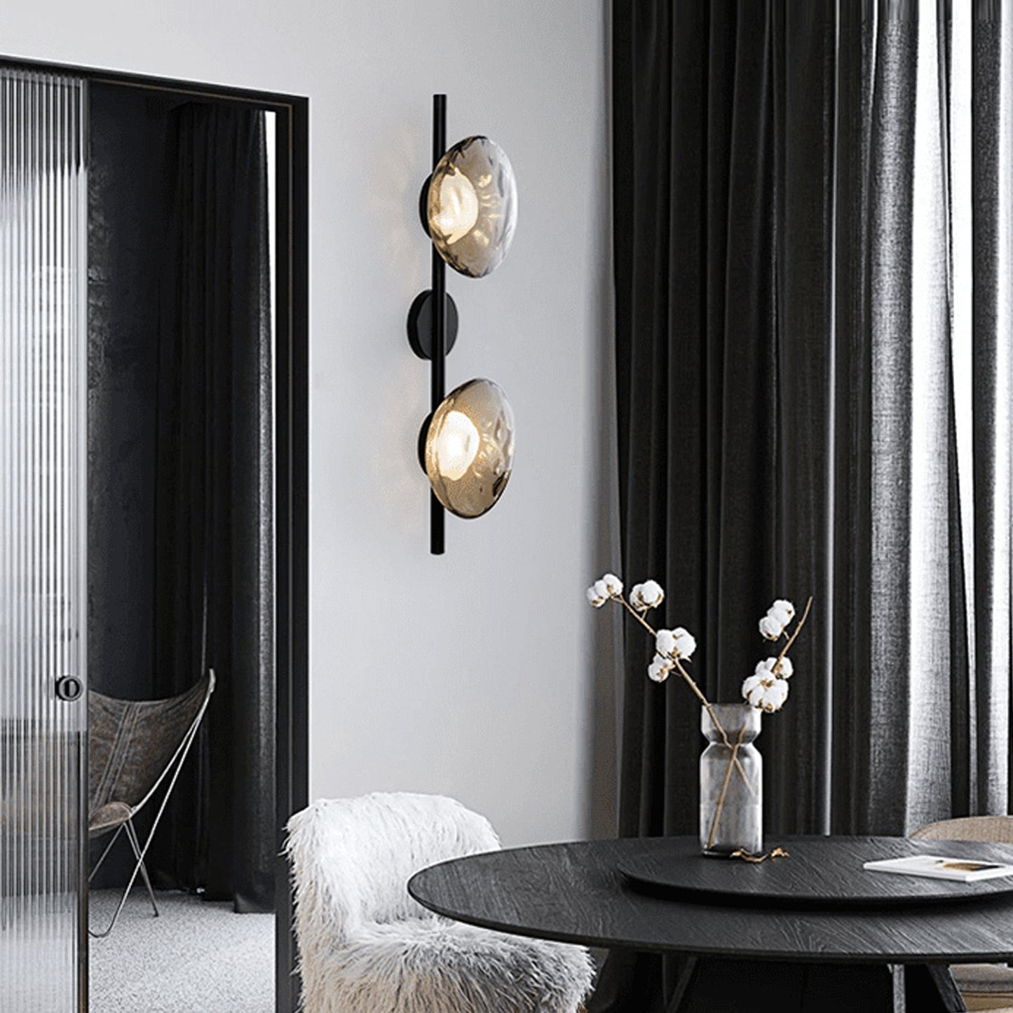 CetoGlass | Elegant Wave-Inspired Modern Wall Sconce Light Fixture 6