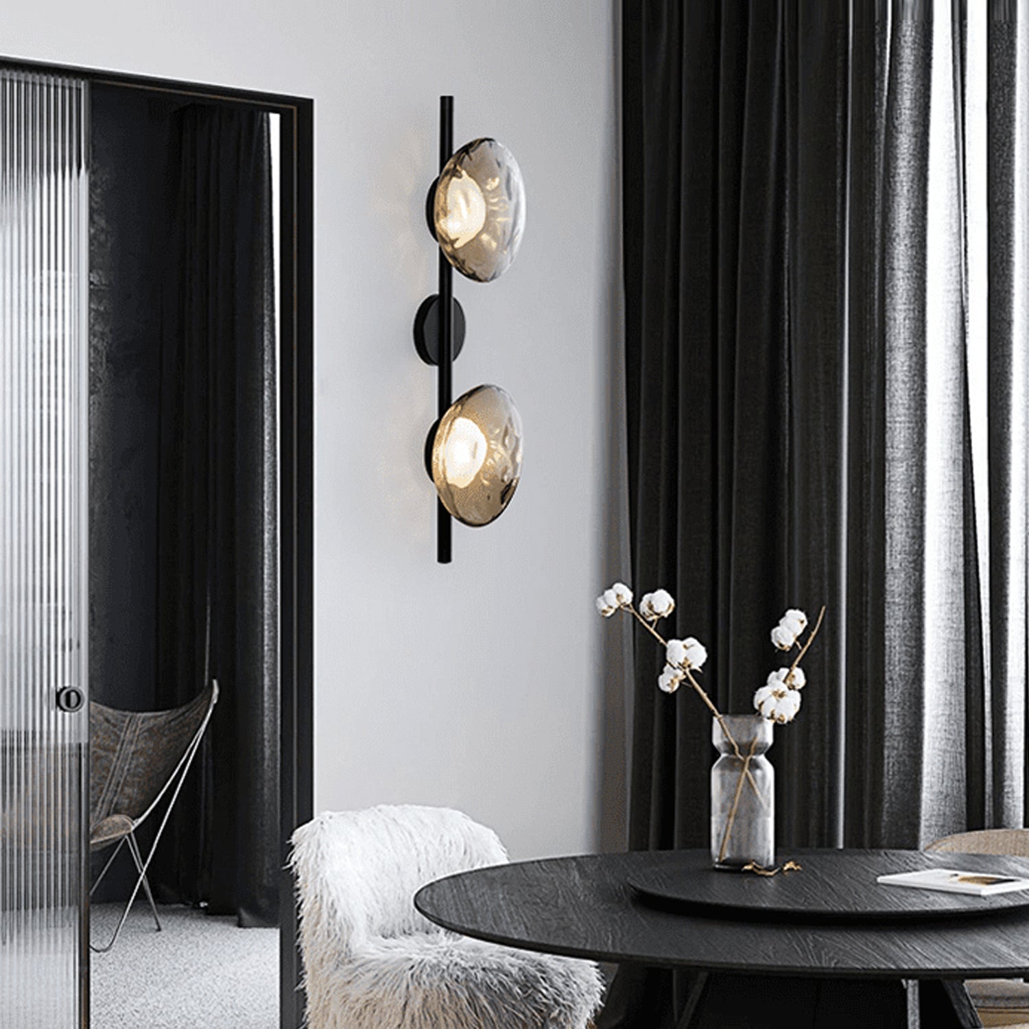 CetoGlass | Elegant Wave-Inspired Modern Wall Sconce Light Fixture 6