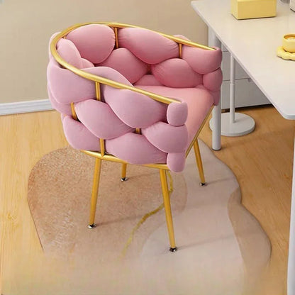 Chic Collection | Vanity Table Chair with Elegant Backrest | Stylish Stool for Makeup Vanity 6