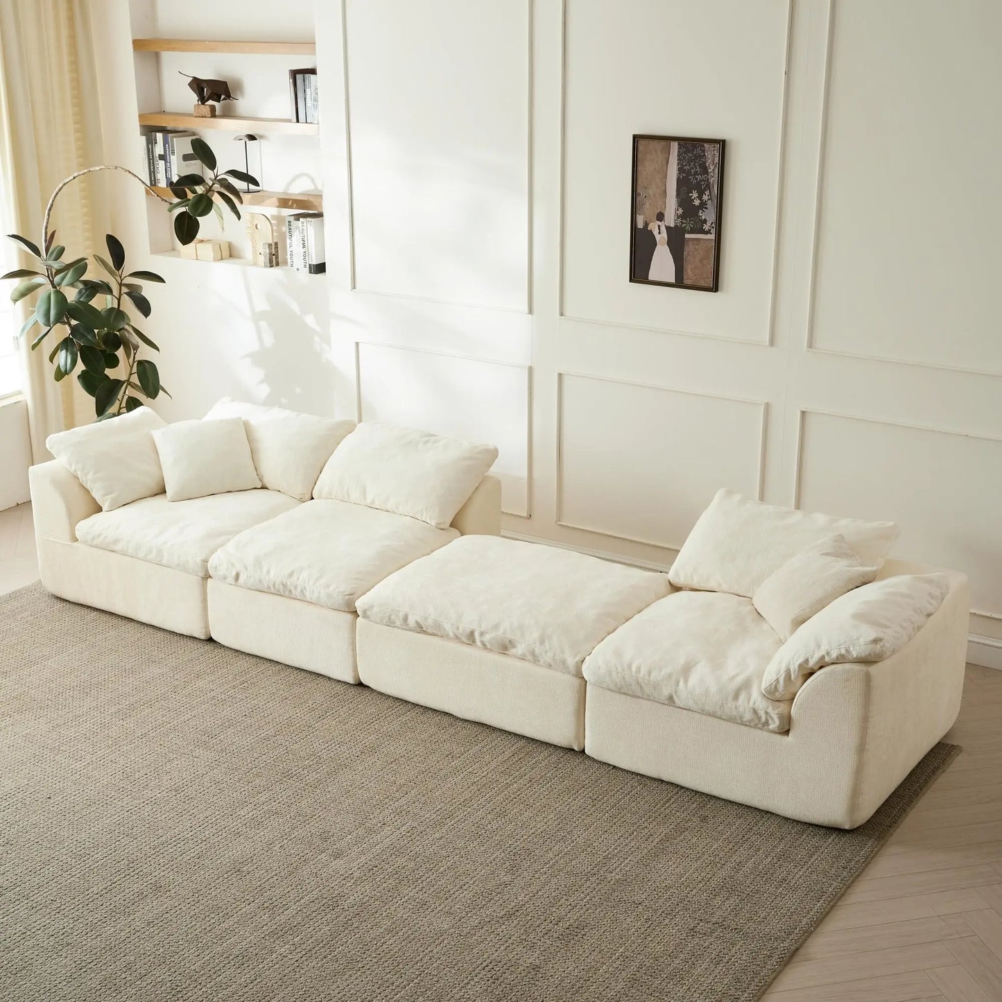 Cloud Collection | Modular Sectional Sofa with Deep Seats | Chenille Fabric for Ultimate Comfort 2