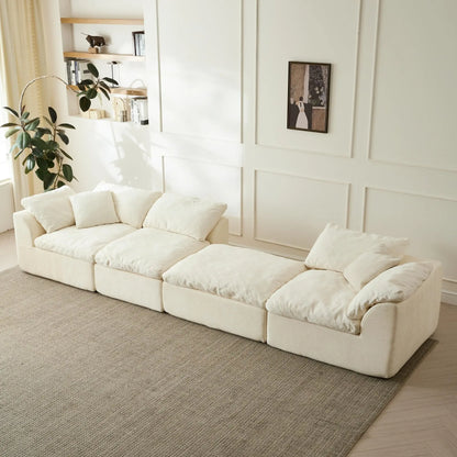 Cloud Collection | Modular Sectional Sofa with Deep Seats | Chenille Fabric for Ultimate Comfort 2