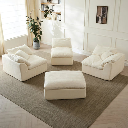Cloud Collection | Modular Sectional Sofa with Deep Seats | Chenille Fabric for Ultimate Comfort 3