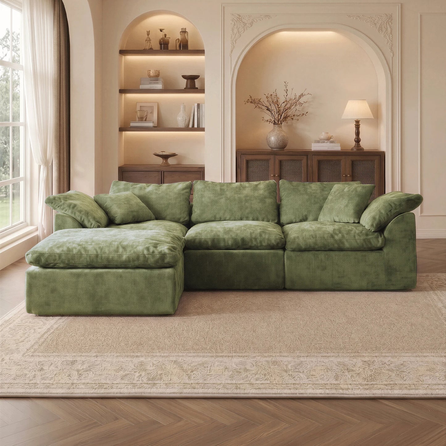 Contemporary Modular Sofa | L-Shaped Sectional Couch with Chaise Lounge | Ultimate Comfort for Modern Living Rooms 10