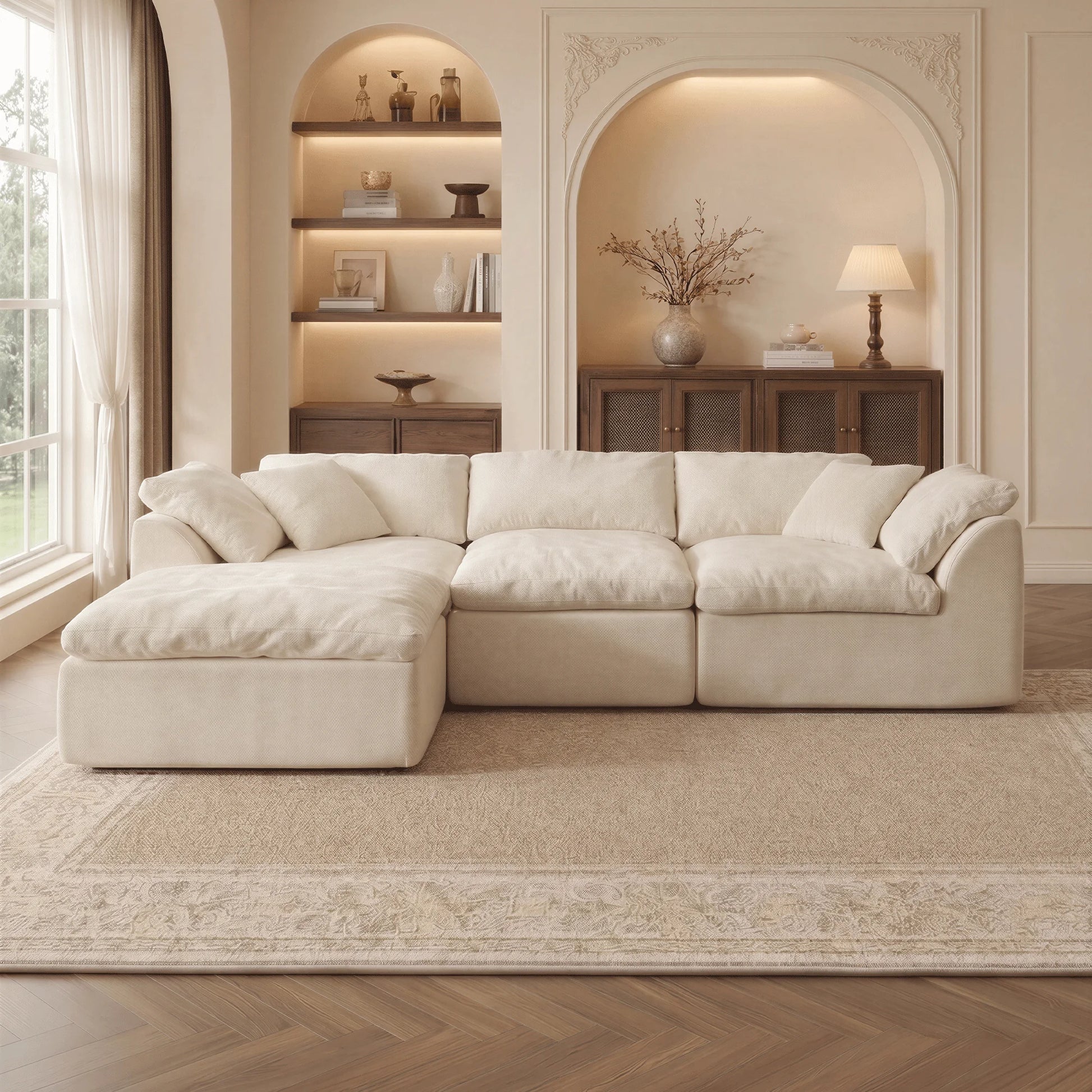 Contemporary Modular Sofa | L-Shaped Sectional Couch with Chaise Lounge | Ultimate Comfort for Modern Living Rooms 11