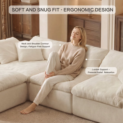 Contemporary Modular Sofa | L-Shaped Sectional Couch with Chaise Lounge | Ultimate Comfort for Modern Living Rooms 2