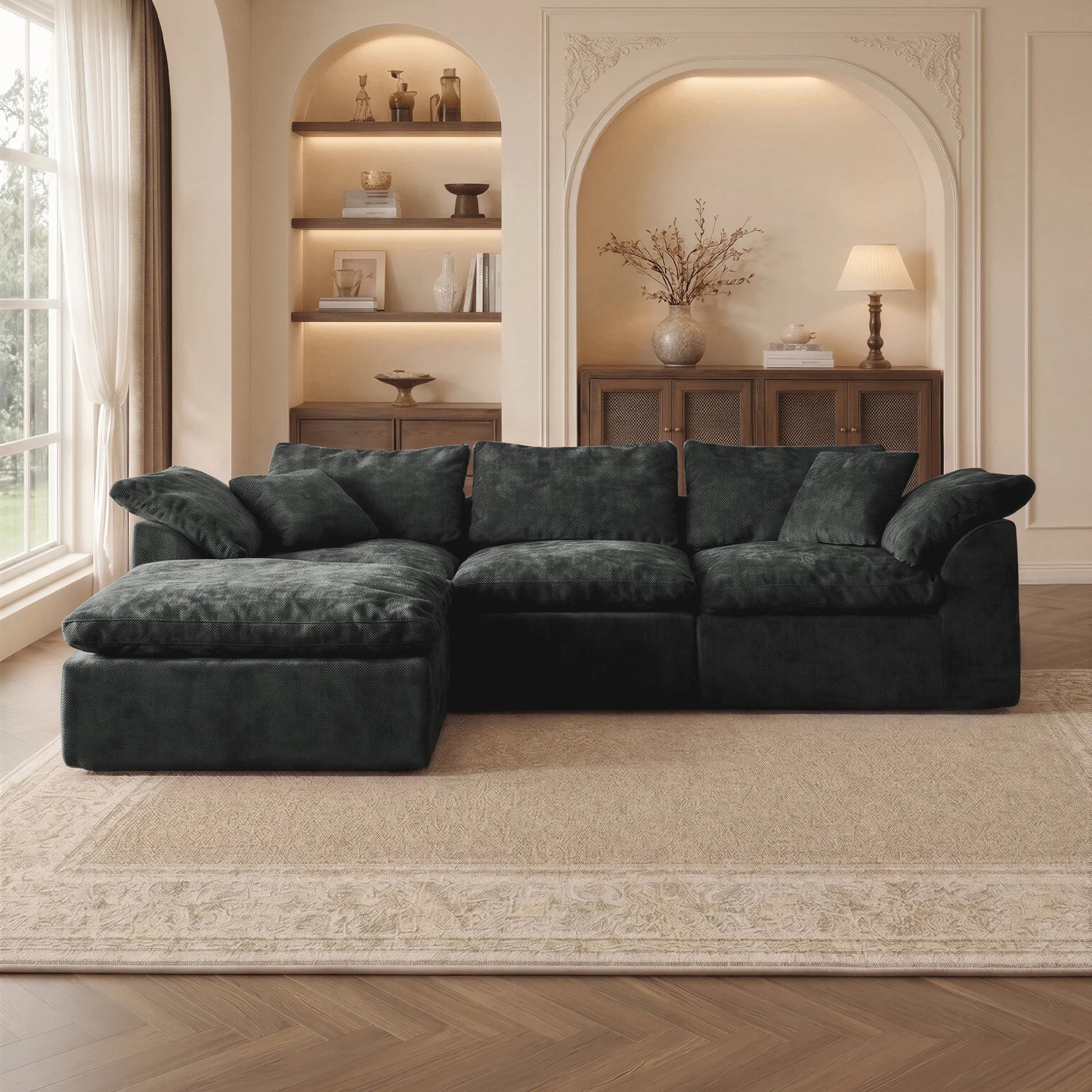 Contemporary Modular Sofa | L-Shaped Sectional Couch with Chaise Lounge | Ultimate Comfort for Modern Living Rooms 8