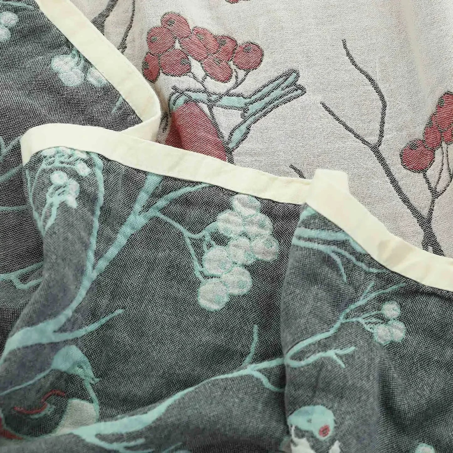 Cozy Collection | Lightweight Cotton Gauze Blanket for Summer Comfort | Soft, Breathable Design for Home Decor 4