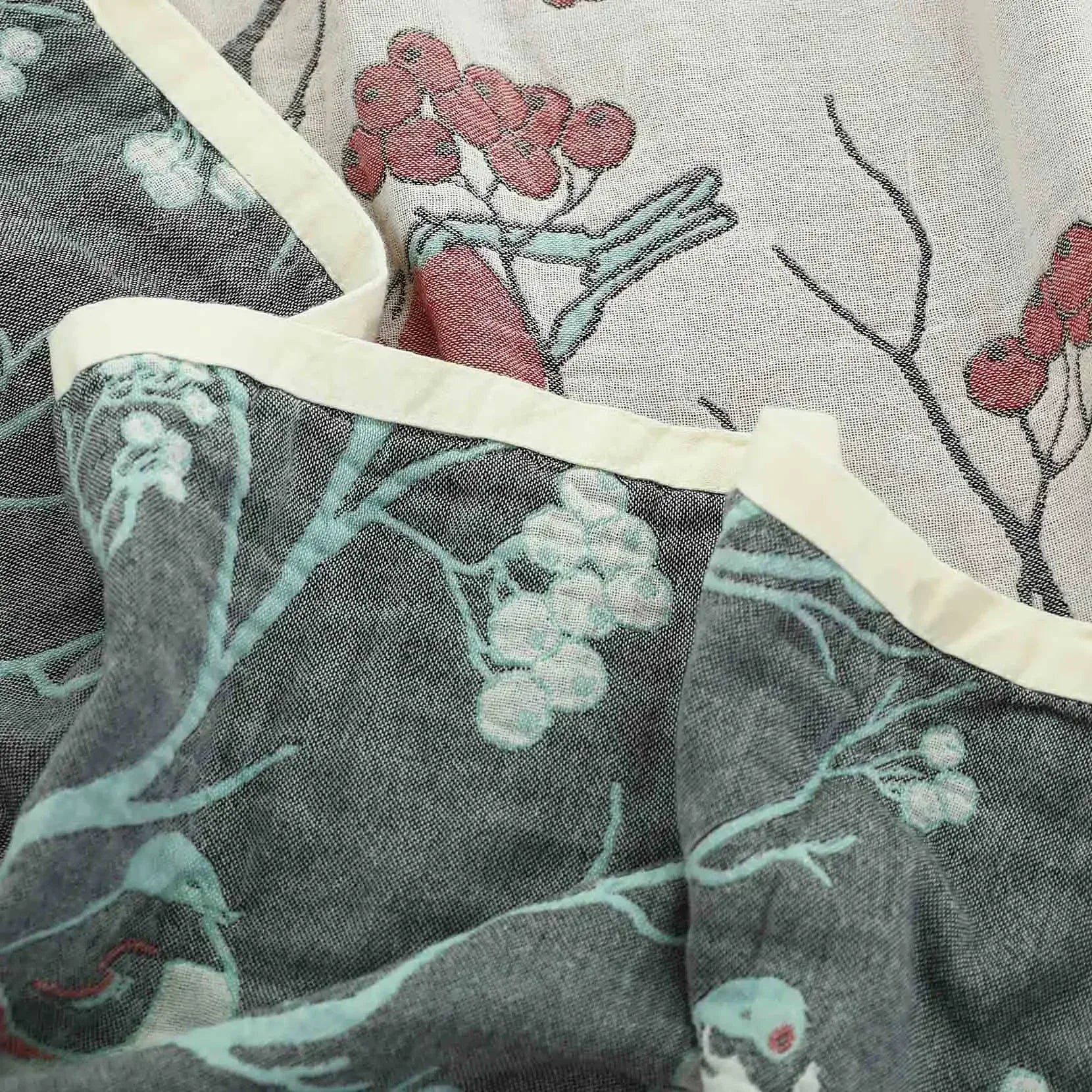 Cozy Collection | Lightweight Cotton Gauze Blanket for Summer Comfort | Soft, Breathable Design for Home Decor 4