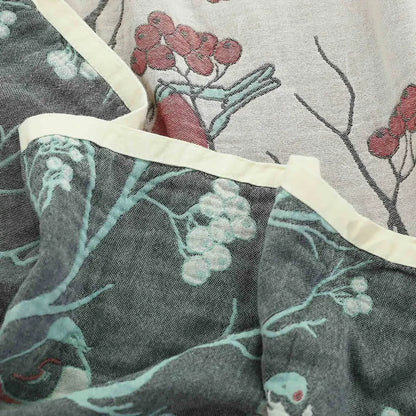 Cozy Collection | Lightweight Cotton Gauze Blanket for Summer Comfort | Soft, Breathable Design for Home Decor 4