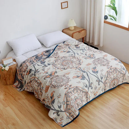 Cozy Collection | Lightweight Cotton Gauze Blanket for Summer Comfort | Soft, Breathable Design for Home Decor 6