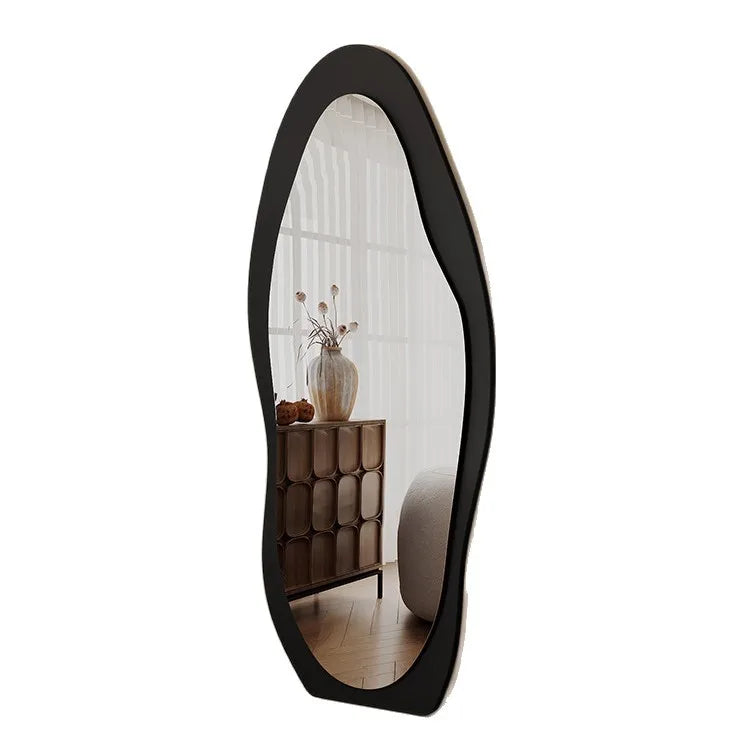 Elegant Full Length Mirror | Wall-Mounted Wooden Design with Unique Cloud Style | Stylish Bedroom Décor for Full Body Reflection 4