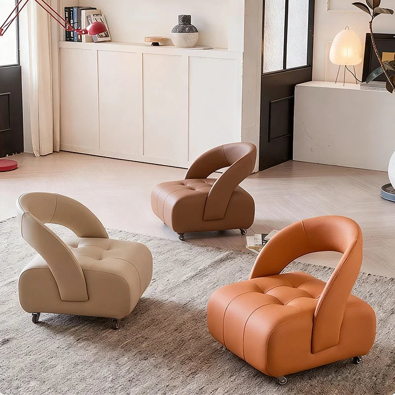 Elegant Home Collection | Swivel Bar Stool with Backrest & Silent Wheels | Comfortable Seating for Any Space 1
