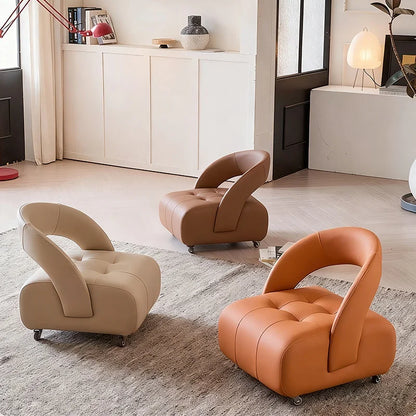 Elegant Home Collection | Swivel Bar Stool with Backrest & Silent Wheels | Comfortable Seating for Any Space 1