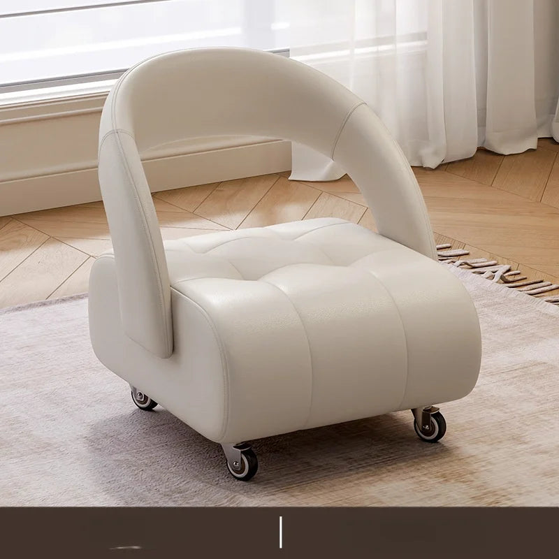 Elegant Home Collection | Swivel Bar Stool with Backrest & Silent Wheels | Comfortable Seating for Any Space 7