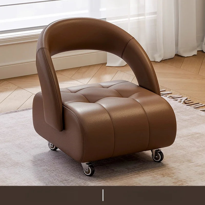 Elegant Home Collection | Swivel Bar Stool with Backrest & Silent Wheels | Comfortable Seating for Any Space 8