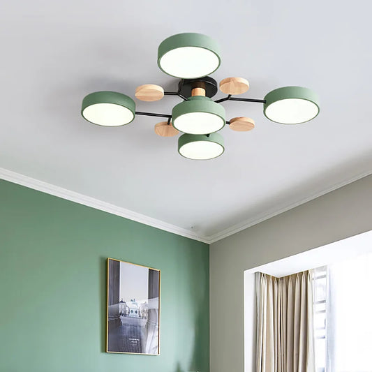 Elegant LED Ceiling Chandelier Light with Color Change Feature | Modern Design for Living Room and Bedroom 0