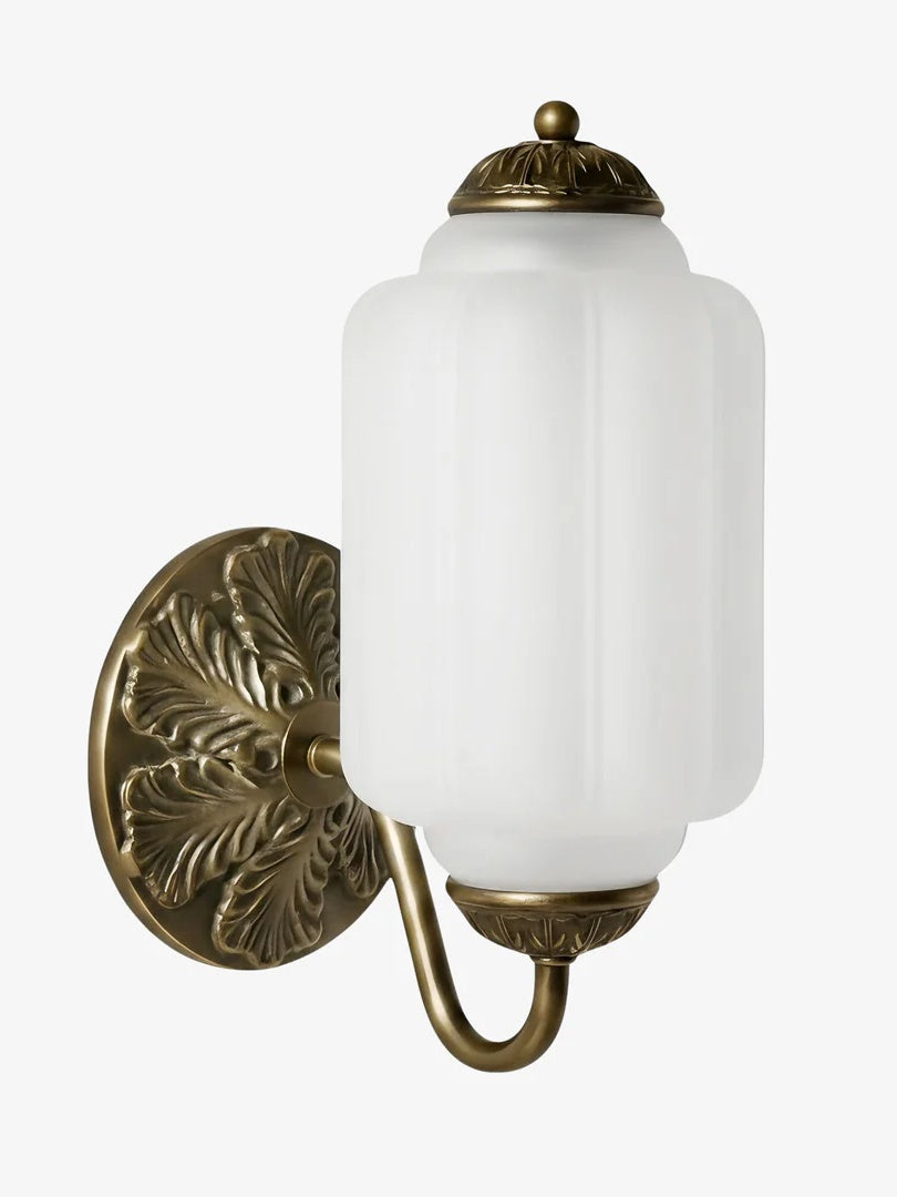 EloiseGlow | Charming Vintage Milk Glass Wall Sconce Lighting Fixture 0
