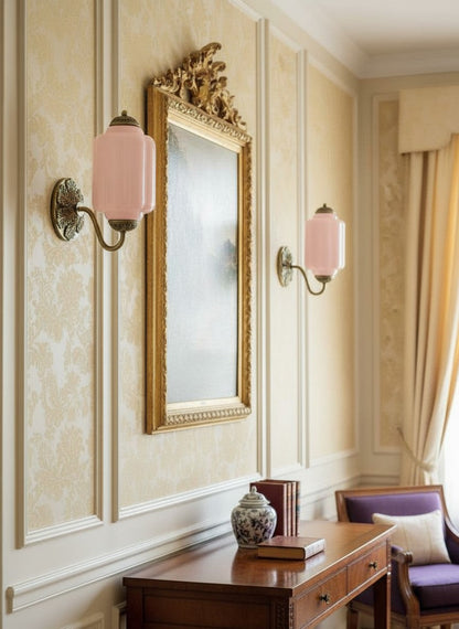 EloiseGlow | Charming Vintage Milk Glass Wall Sconce Lighting Fixture 13