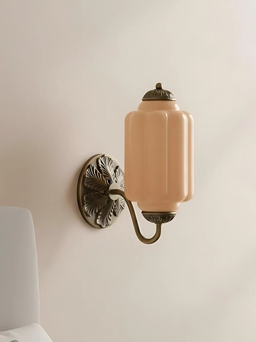 EloiseGlow | Charming Vintage Milk Glass Wall Sconce Lighting Fixture 16