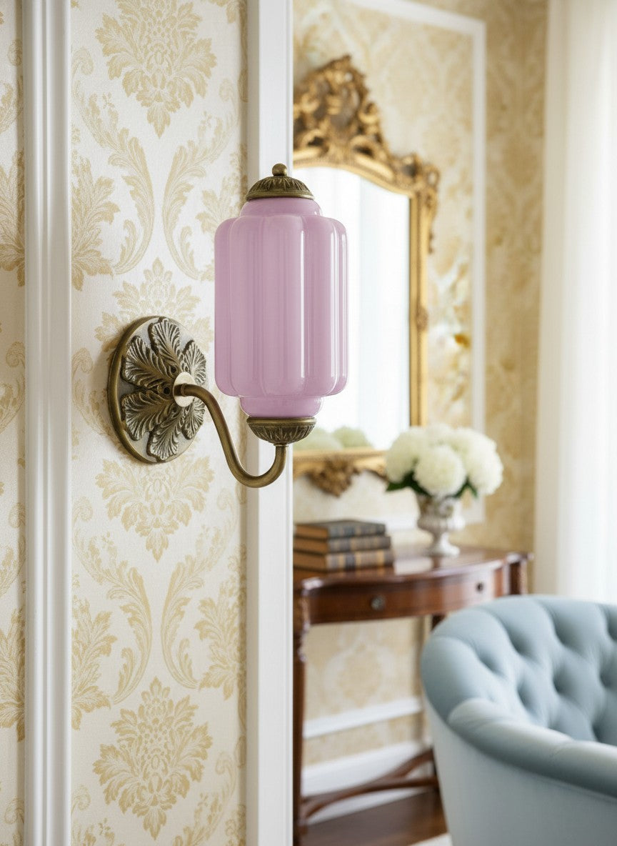 EloiseGlow | Charming Vintage Milk Glass Wall Sconce Lighting Fixture 19