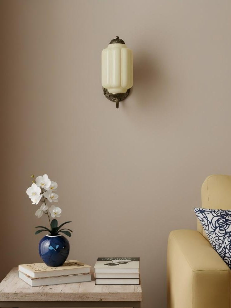 EloiseGlow | Charming Vintage Milk Glass Wall Sconce Lighting Fixture 21