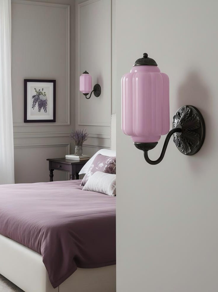 EloiseGlow | Charming Vintage Milk Glass Wall Sconce Lighting Fixture 24