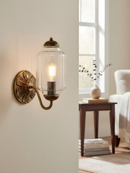EloiseGlow | Charming Vintage Milk Glass Wall Sconce Lighting Fixture 25