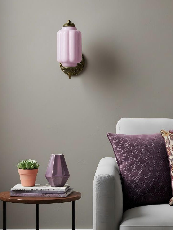 EloiseGlow | Charming Vintage Milk Glass Wall Sconce Lighting Fixture 26