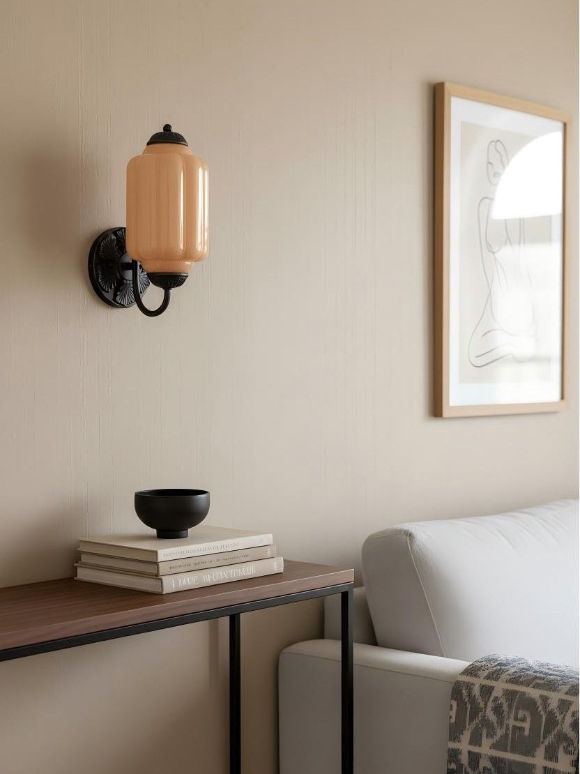 EloiseGlow | Charming Vintage Milk Glass Wall Sconce Lighting Fixture 28