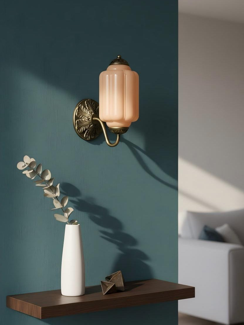 EloiseGlow | Charming Vintage Milk Glass Wall Sconce Lighting Fixture 29