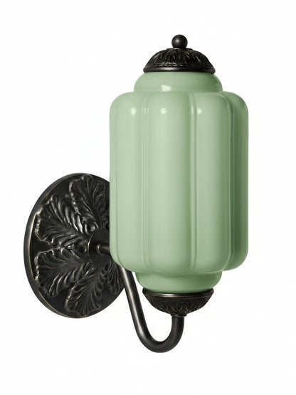 EloiseGlow | Charming Vintage Milk Glass Wall Sconce Lighting Fixture 3