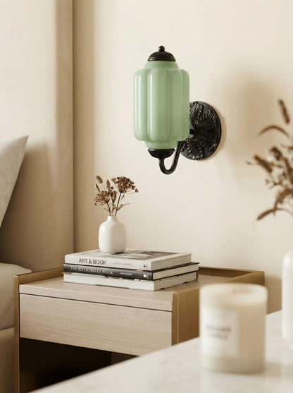 EloiseGlow | Charming Vintage Milk Glass Wall Sconce Lighting Fixture 32