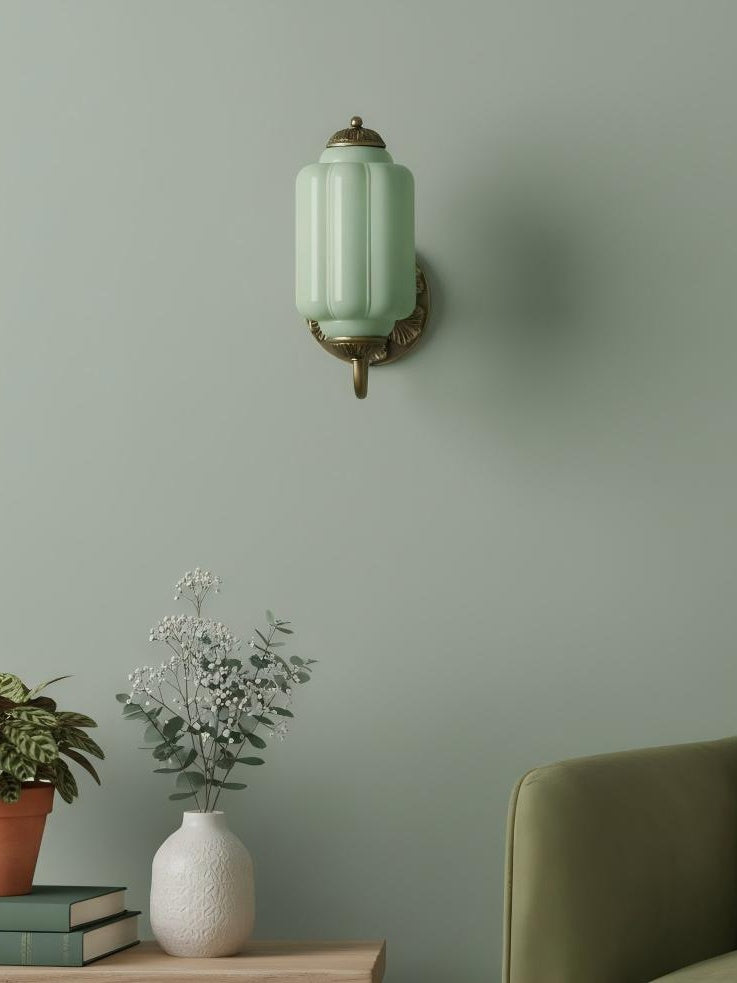 EloiseGlow | Charming Vintage Milk Glass Wall Sconce Lighting Fixture 4