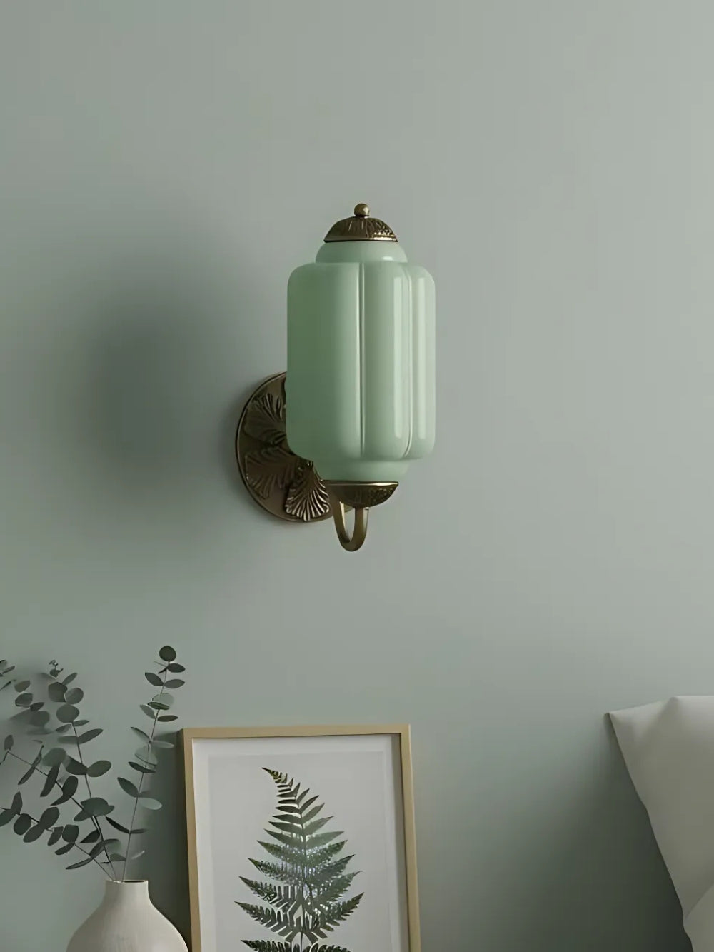 EloiseGlow | Charming Vintage Milk Glass Wall Sconce Lighting Fixture 7