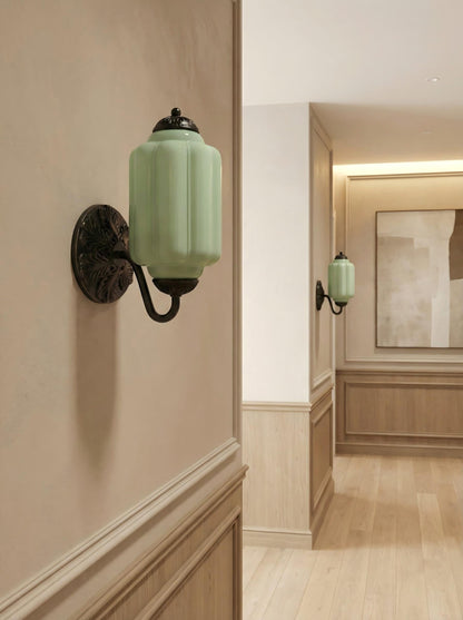 EloiseGlow | Charming Vintage Milk Glass Wall Sconce Lighting Fixture 8