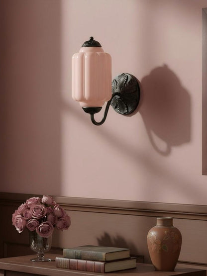 EloiseGlow | Charming Vintage Milk Glass Wall Sconce Lighting Fixture 9