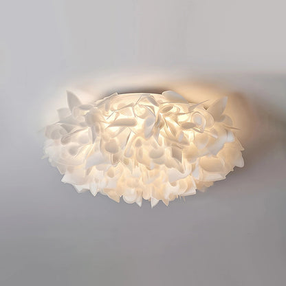 FloraGlow | Elegant Soft White Flush Mount Ceiling Light Fixture 0