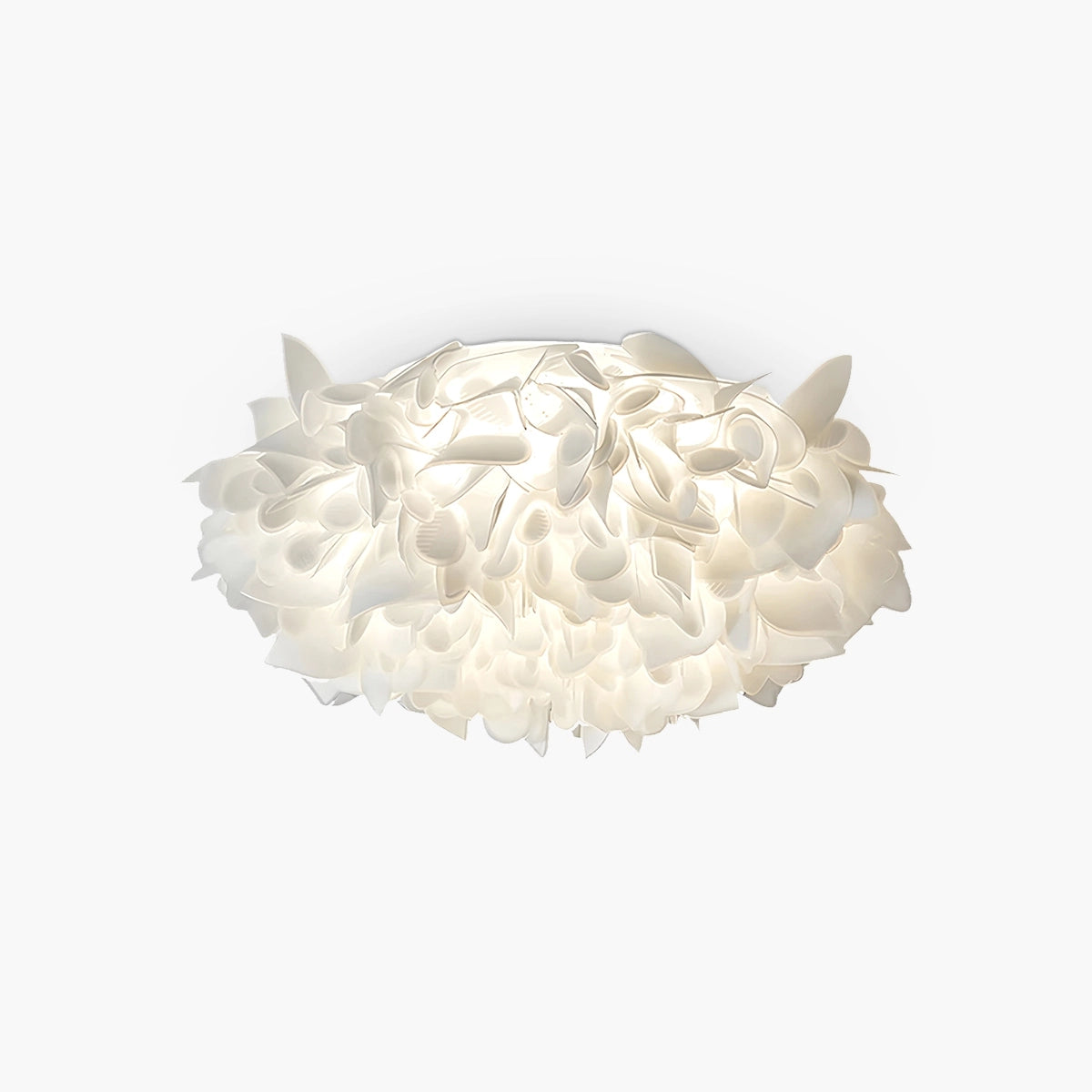 FloraGlow | Elegant Soft White Flush Mount Ceiling Light Fixture 1