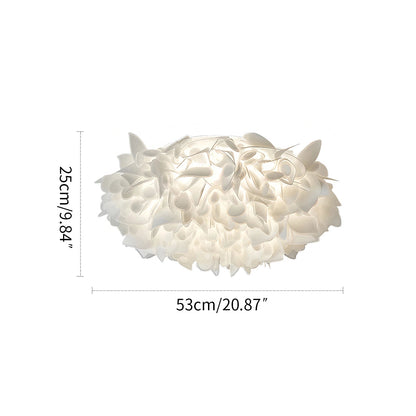 FloraGlow | Elegant Soft White Flush Mount Ceiling Light Fixture 3